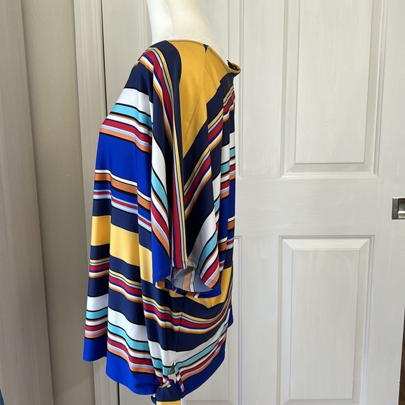 Melissa Page Rainbow Tie Bottom Top Sz 1X - Picture 4 of 10